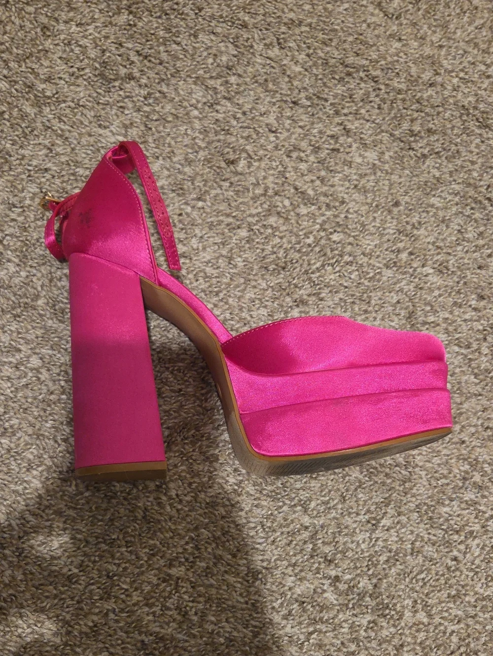 Women's Hot Pink Platform Heels